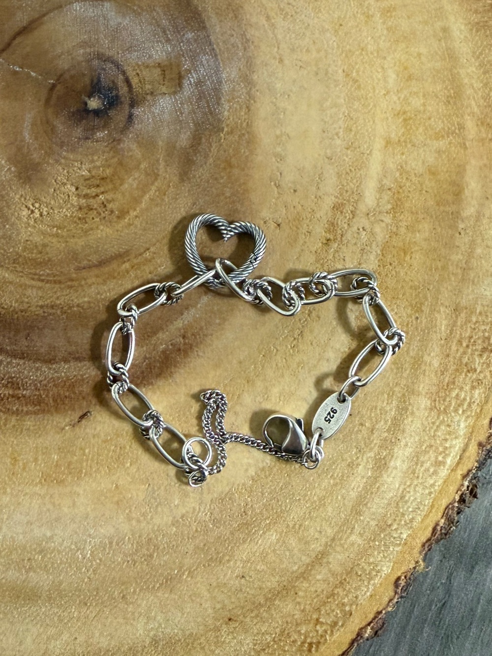 JA Changeable Heart Charm Bracelet